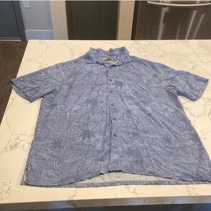 ✨Blue Hawaiian button up short sleeve